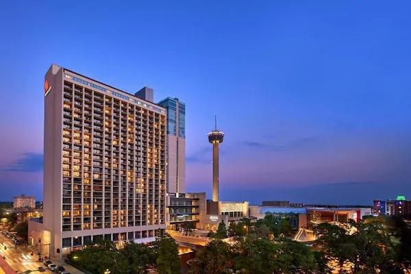 San Antonio Marriott Riverwalk hotel — downtown lodging option for families traveling to Dr. Arturo Bonilla for microtia surgery