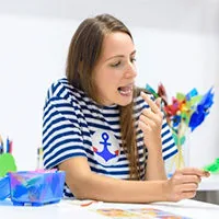 Speech-language pathologist specialist on the Dr. Bonilla microtia care team